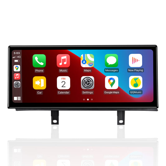 PEMP (9613) Ultra-Thin Linux 12.3" Screen for BMW F30 F31 F32 F33 F34 F35 NBT CIC Wired and Wireless Apple CarPlay Retrofit Android Auto use The OEM Bluetooth (2012-2017)