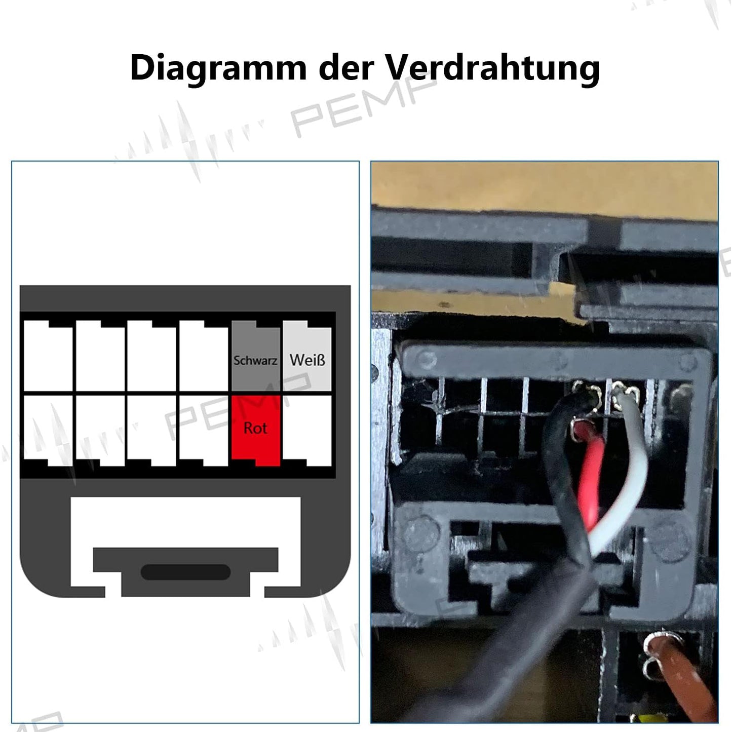 PEMP E60 Aux Adapter Open The Aux Audio of The Original Car for BMW E60 E61 E63 E64 CCC 2003-2010 (Note The Step 4)