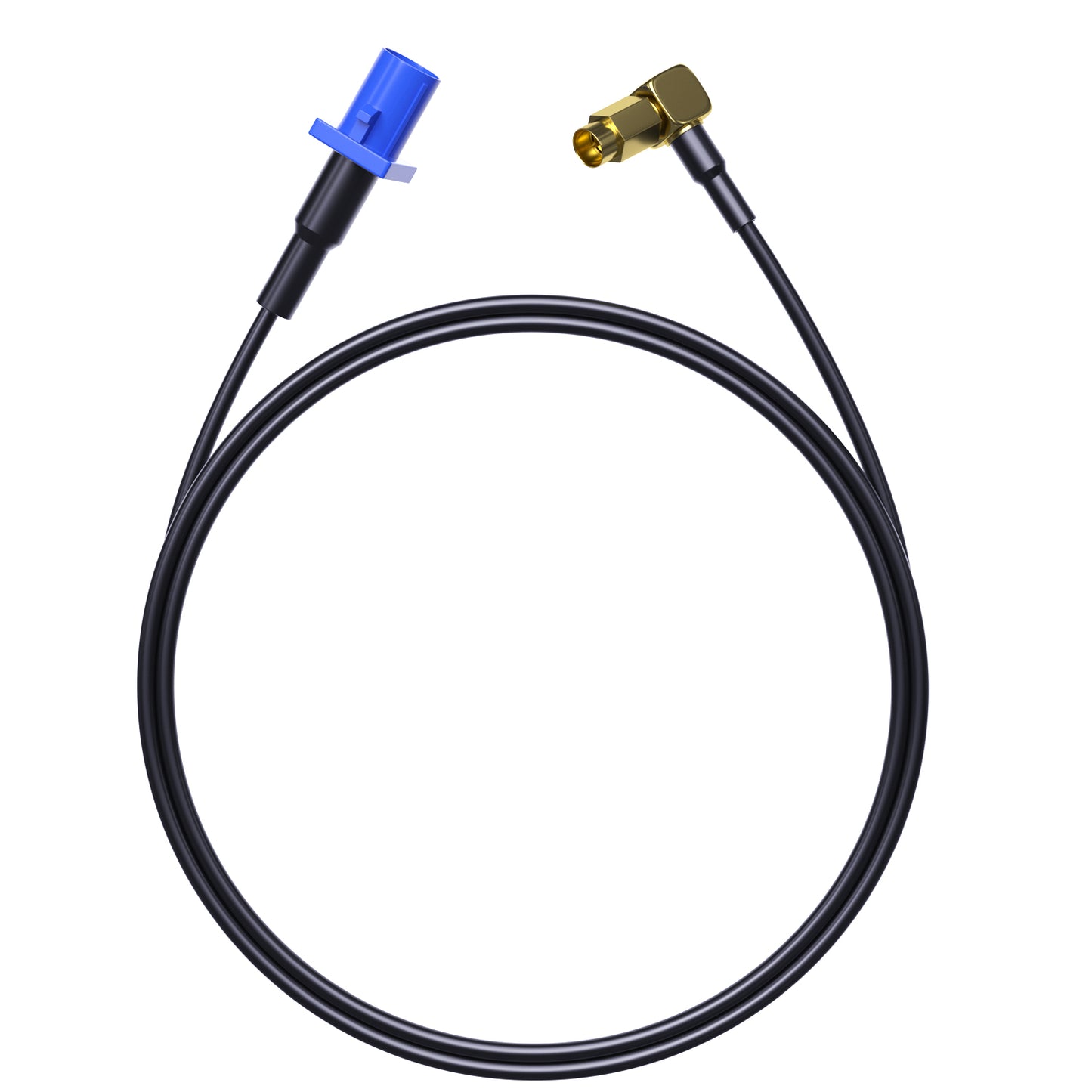 PEMP GPS Antenna Adapter 1 Fakra Male to 1 SMA Male Sockets for Between The Car Radio Android Screen and The OEM GPS Antenna.