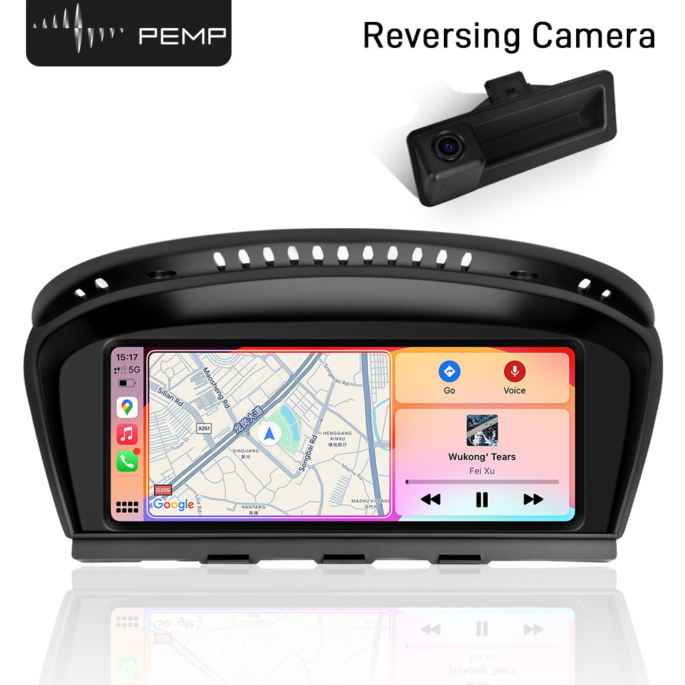 PEMP (9233) 8.8" Linux Screen for BMW E60 E90 CIC Wired and Wireless CarPlay Retrofit Android Auto Display Mirror Link Car Radio Bluetooth Video Player Head Unit (2009-2012)