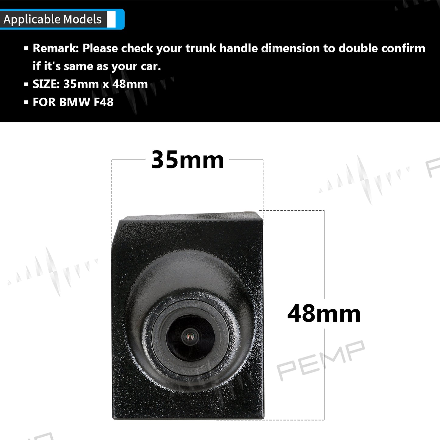 PEMP (F48 F) AHD Front Camera 1080P 30FPS for BMW F48