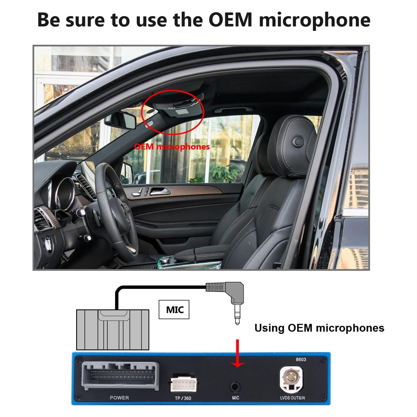 PEMP (NTG 4.5) for Mercedes W212 W204 W176 C117 W463 X15 CarPlay Android auto, E C A CLA G GLA Class Accessories NTG 4.5 2012-2015 MMI Box Use The OEM Microphone.