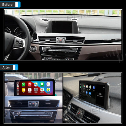 PEMP (5509) for BMW F48 F39 NBT EVO Android 13 10.25" 1920x720 Screen, Qualcomm 8core CarPlay Android Auto Monitor, for BMW X1 X2 (2017-2019) NBT EVO ID6