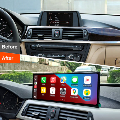 PEMP (9613) Ultra-Thin Linux 12.3" Screen for BMW F30 F31 F32 F33 F34 F35 NBT CIC Wired and Wireless Apple CarPlay Retrofit Android Auto use The OEM Bluetooth (2012-2017)