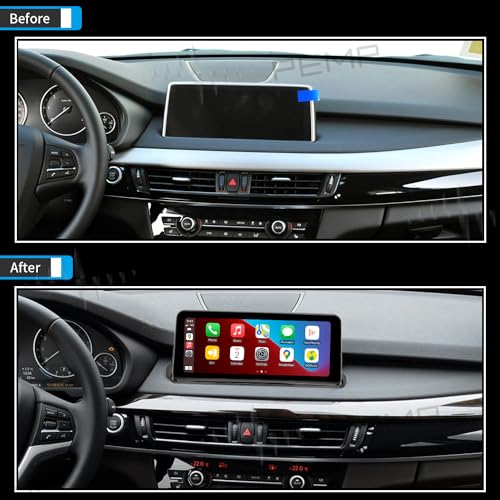 PEMP (9245) Vertical Screen for BMW F15 F16 NBT Wired and Wireless Apple CarPlay Retrofit Android Auto，10.25" HD 1920 x 720 Display Mirror Link Car Radio Bluetooth Video Player (2013-2015)