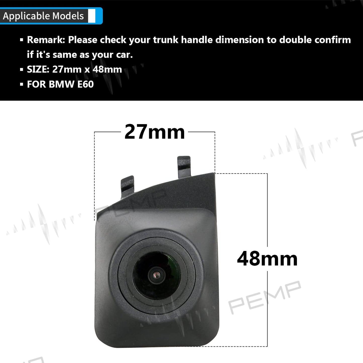 PEMP (E60 F) AHD Front Camera 1080P 30FPS for BMW E60 E61
