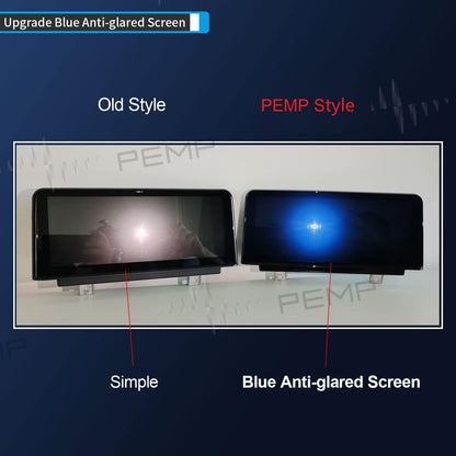 PEMP (5211) Android 13 Blue Anti-glared Screen for BMW F20 Snapdragon 662 8core CarPlay Android Auto Monitor, for BMW 1 Series Accessories (2012-2017) NBT CIC