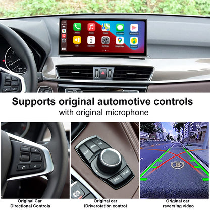 PEMP (5609) Ultra-Thin 12.3" Qualcomm Snapdragon 680 8 Cores Android Screen, for BMW X1 F48 NBT Android 13 Wireless and Wired CarPlay Android Auto Calls Using The OEM Microphone Monitor (2016-2017)