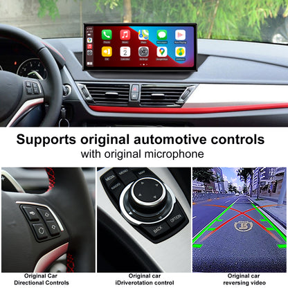 PEMP (5639) Ultra-Thin 12.3" Qualcomm Snapdragon 680 8 Cores Android Screen, for BMW X1 E84 CIC Android 13 Wireless and Wired CarPlay Android Auto Calls Using The OEM Microphone Monitor